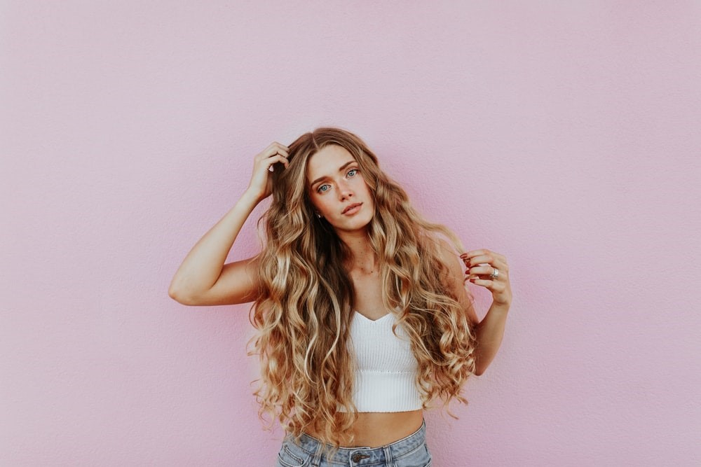 woman with long hair